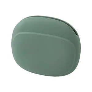 New Portable Data Cable Headphone Storage Box Simple Oval Silicone Storage Bag Cute Coin Purse Home Small Gift Travel Must-have