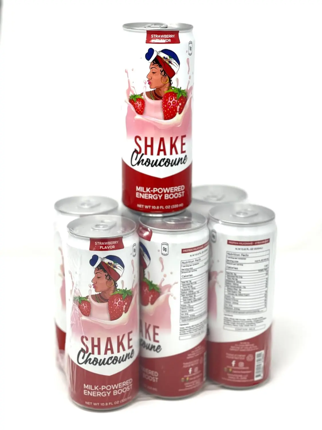 High Protein Strawberry Milk Shake 12 Cans - Lactose Free, 11g Protein - Ready to Drink Why Protein Isolated Shake - Perfect for Workout Recovery & Support Immune Health -  Pack (320ml Each), Natural, Flavor