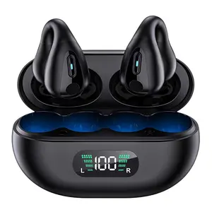 Earclip Wireless Earphones Bluetooth 5.3 Outdoor Sport Headset Touch Control Earbuds For iphone Huawei Samsung gifts