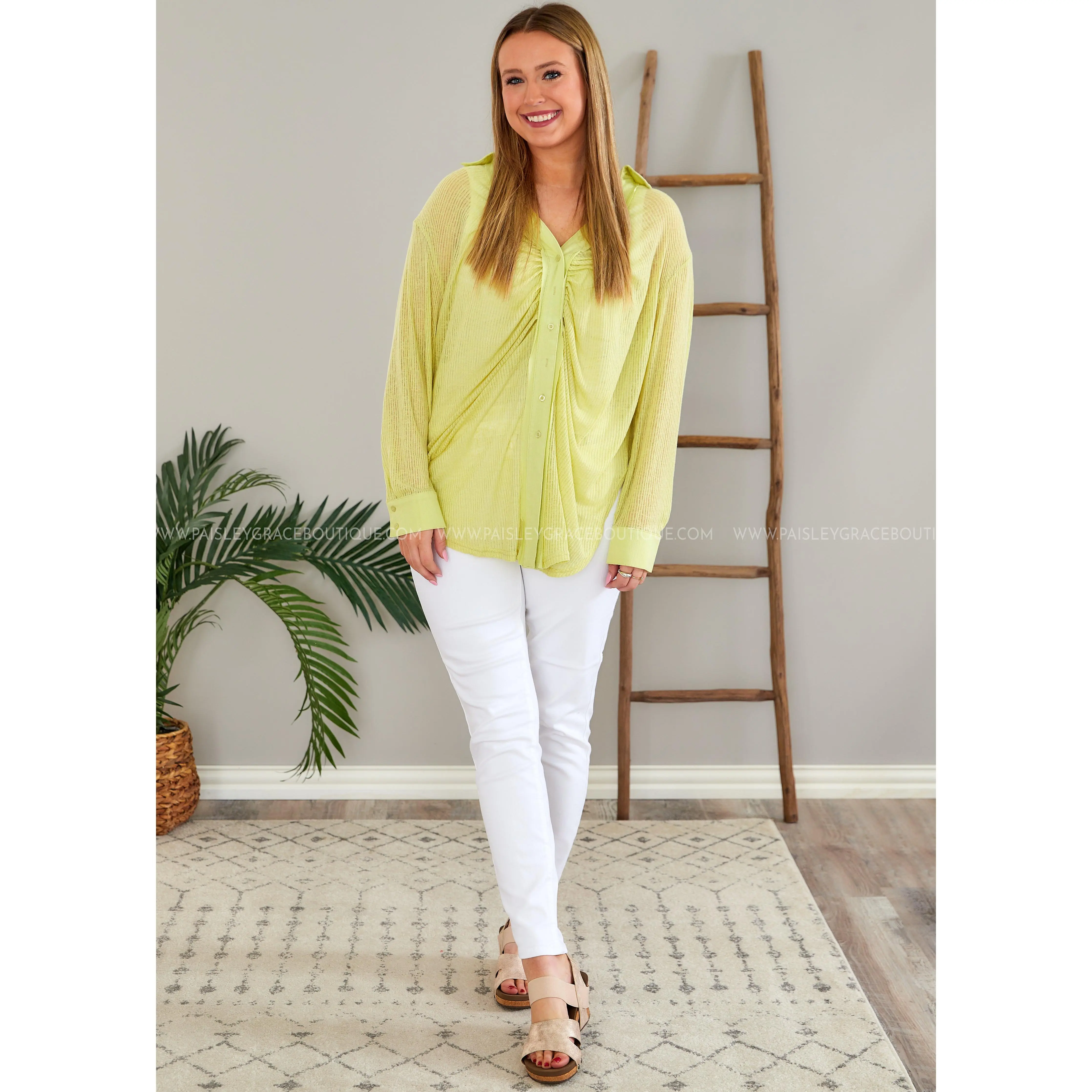 Shayla Top - Kiwi - FINAL SALE - FINAL SALE