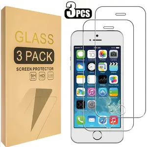 Screen Protector for iPhone SE 3 SE2, iPhone 8, iPhone 7, iPhone 6S iPhone 6 Tempered Glass, Anti-Scratch, HD-Clear and Touch-Sensitive, Case Friendly