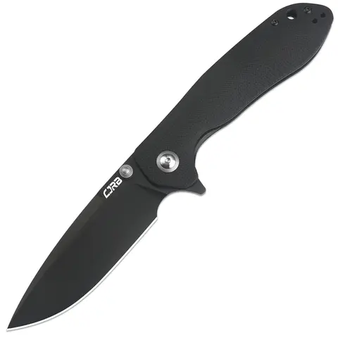 CJRB CUTLERY Pocket Knife Scoria AR-RPM9 Powder Steel Black PVD Blade Black G10 Handle Tactical Knife Folding Knife EDC Knife fathersdaygift
