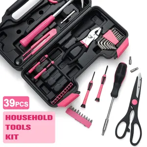 39PCS Tool Set—A home DIY tool set with a storage case, perfect for women, families, garages, offices, and college dorms—whether you’re a skilled DIYer or just starting out, you’ll be able to tackle any DIY project with confidence.