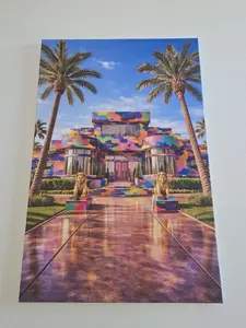 Crazy Camo Graffiti Mansion Canvas