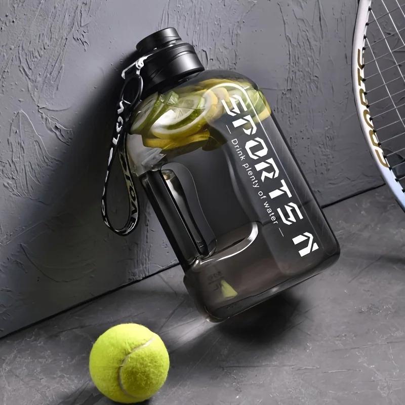 57.48oz Large-Capacity Sports Water Bottle with Straw - Durable PC Material, Ideal for Gym, Travel, Camping, Hiking & Fishing