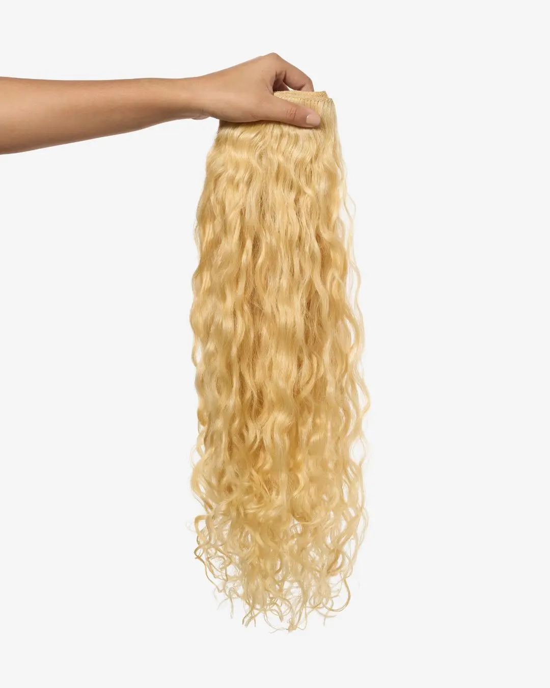 Lightest Blonde Spiral Clip-In Hair Extensions