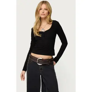 Edikted Women's Leah Henley Top
