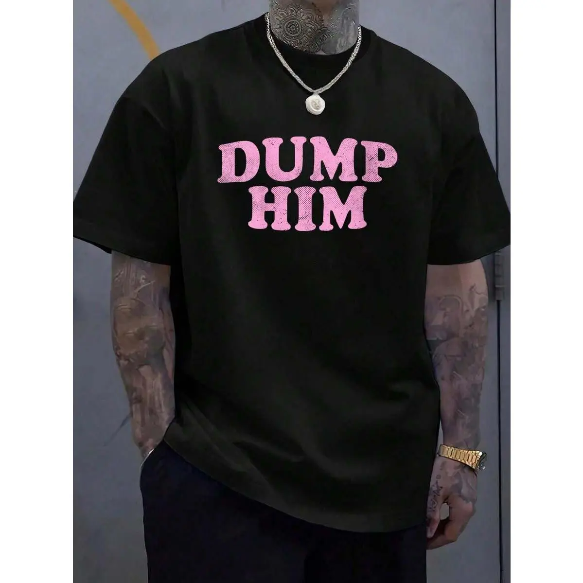Dump Him Girls Y2K Graphic Tee - Soft 100% Cotton, Breathable, Casual Short Sleeve Top For Spring & Summer For  T-Shirt Lovers