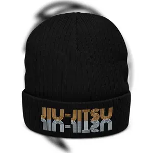 DFG knit ribbed beanie jiu-jitsu brown