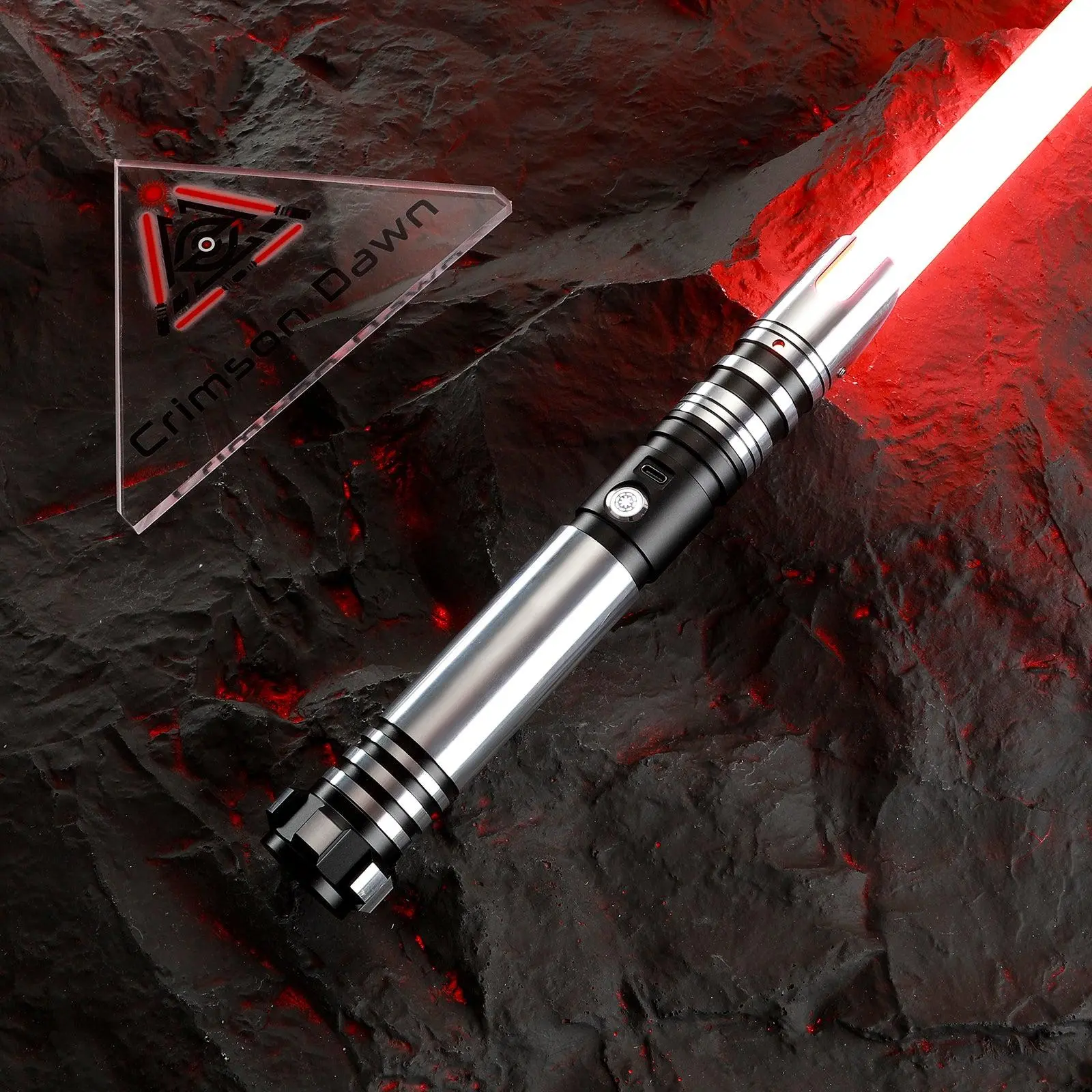 Crimson Dawn Enforcer Lightsaber – Custom Metal Hilt Dueling Saber