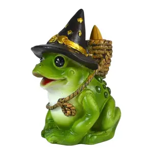 Mystical Frog Backflow Incense Burner 6 inch Cascade Effect