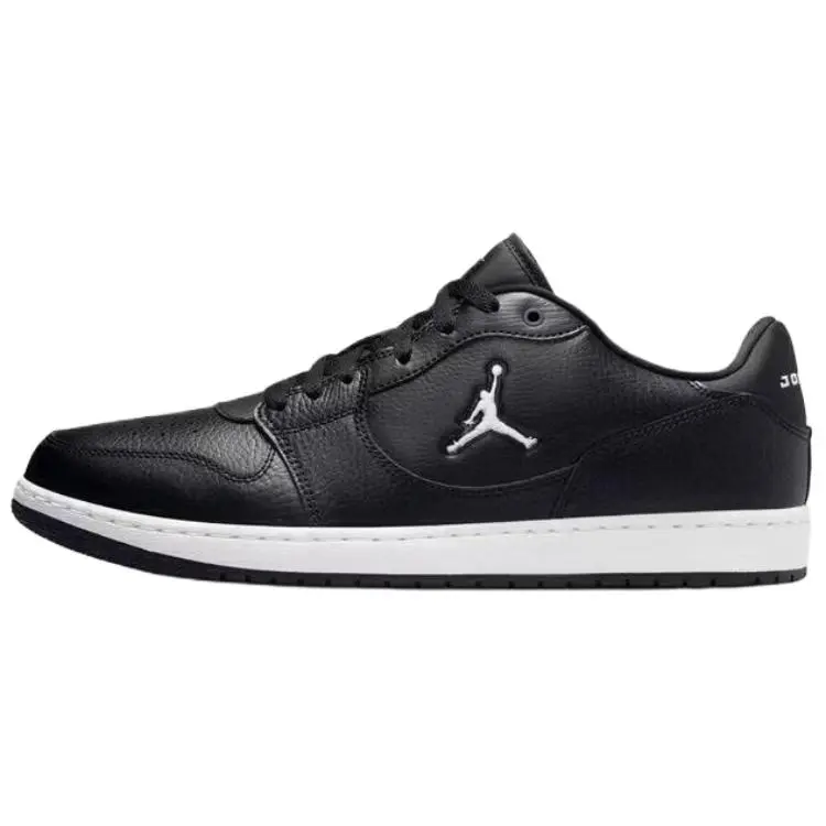 Jordan Court Connect Low Top Vintage Basketball Shoes Men's Black Retro Comfort IQ5698-001