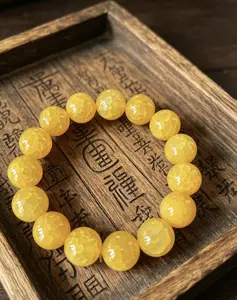 Yellow Lucky Bracelet - Handcrafted Yellow Beads for Good Fortune and Protection