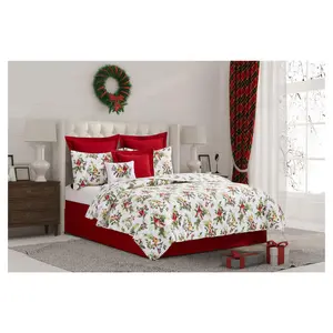 Ruby Cardinal Full/Queen Quilt Set by Valerie