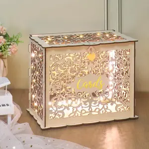 Wedding Card Box with Lock and Key, Wedding Card Box for Reception,Wedding   Box Holder for Graduation Parties DIY Party Decor Wedding Reception Bridal  Shower Birthday