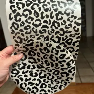 Cheetah and cowhide gas take 8x8 vinyl decal Craft