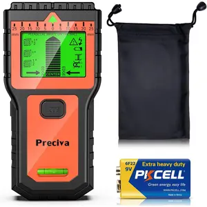Stud, Wall Scanner-8 in 1 Multifunctional Wall Detector with 6 Modes & 2 Functions for Studs, Wood,, and AC Wires Detection (9V Battery Included)