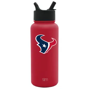 Simple Modern Officially Licensed NFL Summit Water Bottle with Straw Lid 32oz - Vacuum Insulated, Leak-Proof, Reusable, BPA-Free