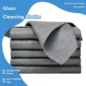 Thickened Reusable Streak-Free Magic Glass Cleaning Cloths, Microfiber Towels for Window, Glass & Car Cleaning