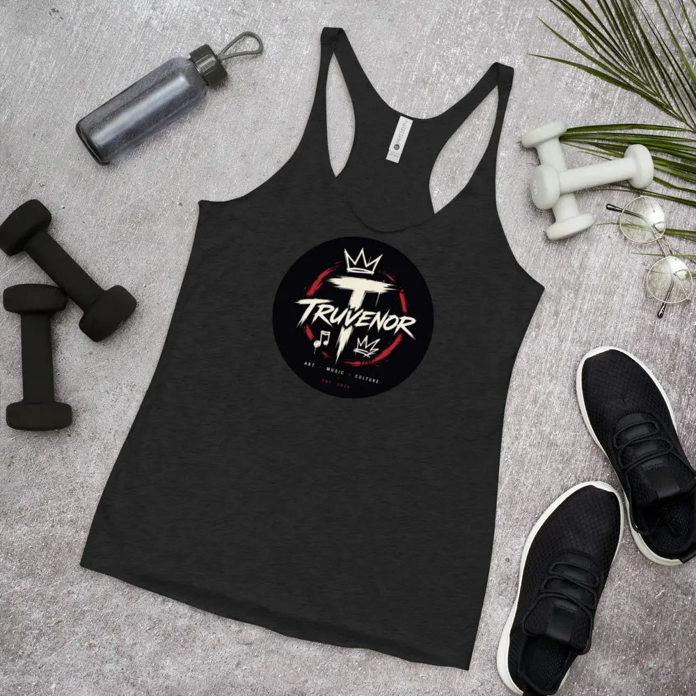 Women's Truvenor "Signature Series" Racerback Performance Tank - Racing-Themed Women's T-Shirt, Sleeveless, Athletic, Cotton-Rayon Fabric, Racing-Themed Women's T-Shirts