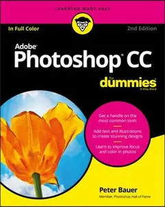 USED-Adobe Photoshop CC for Dummies by Bauer, Peter (Paperback)