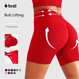 BRXL Lycra Fabric Scrunch Butt Lifting bikershorts for Women V Back Seamless 5" High Waist Workout Gym Compression Spandex Impact Shorts #outdoorfun #beachoutfit #summer outfits #4th of july outfits #cute summer outfits#vacation outfits-1