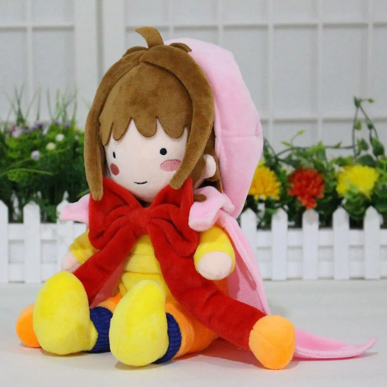 25cm Sakura Soft Plush Doll - Japanese Anime Cardcaptor Sakura Kinomoto & Li Syaoran Toy, Cute Anime Peripheral, Birthday Gift Ideas, Anime Fans