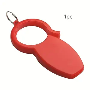 Multi-Functional 3-in-1 Bottle Opener Keychain, Plastic Beverage Bottle Cap Opener, Can Opener, and Jar Opener, Portable and Manual Operation, with No Power Required for Kitchen Tool
