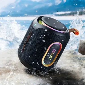 Zealot Bluetooth Speaker, 30W HIFI Stereo, IPX6 Waterproof, 6000mAh Long Battery, RGB Light & Multi-Ports, Lanyard Included