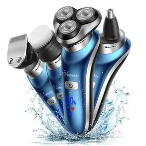 4 in 1 Electric Shaver Kit, 1 Set Rechargeable Waterproof Men's Grooming Kit, Multifunctional Personal Care Appliance