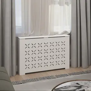 SIENNA Custom Modern Wooden Radiator Covers, NY White Design