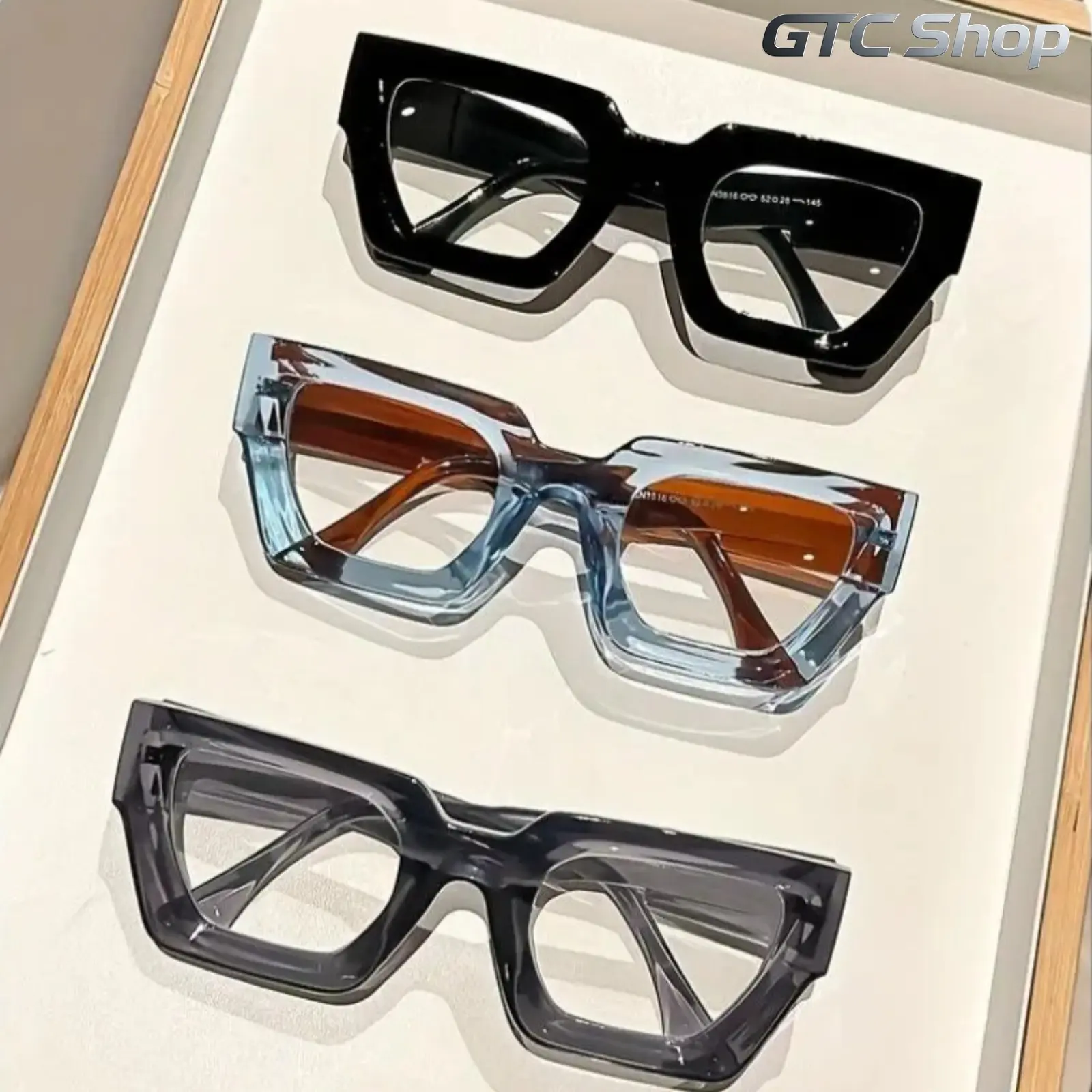 3 Pcs Y2K Oversized Leopard Print Blue Light Glasses for Men & Women, Clear Lens Fashion Decorative Eyewear, Lightweight Sports Computer Glasses, Eye Protection Stylish Design, Ideal for Casual Daily Office Street Wear