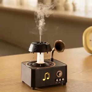 Bedroom Humidifier, Cold Mist Aroma Diffuser, 360° Rotating Raindrop Design, Noise, Portable Mini Humidifier with Remote Control