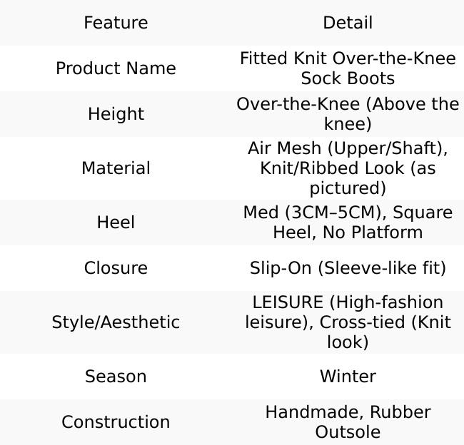 Over-the-Knee Knit Sock Boot