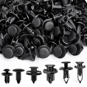 190-Piece Automotive Fastener Clip Kit, Automotive Accessories (6mm, 7mm, 8mm, 9mm, 10mm), Expansion Screw Replacement Set, Bumper Push Rivets, Trim Panel Clips, Plastic Fasteners Compatible with GM, Ford, Toyota, Honda, Chrysler, Nissan