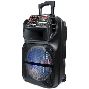 DAZONE 9000W LOUD Bluetooth Speaker BT Karaoke Portable Heavy Bass Stereo Sound & Mic, 15“ Subwoofer Heavy Bass, FM Radio, MP3 Player, Loud Stereo Speaker for Home Outdoor Party Camping