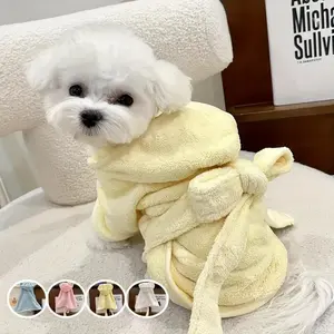 2026 Super Absorbent Pet Bathrobe | Soft Quick-Dry Safe Closure for Small Dogs & Cats