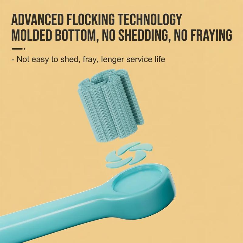 ICESEE Cartoon Themed Children's Toothbrush with Ultra-Fine Bristle, Tooth-Protecting for Baby, Resistant to Shedding and Fraying, Non-Slip and Easy to Grip, Maximum Cleaning Power