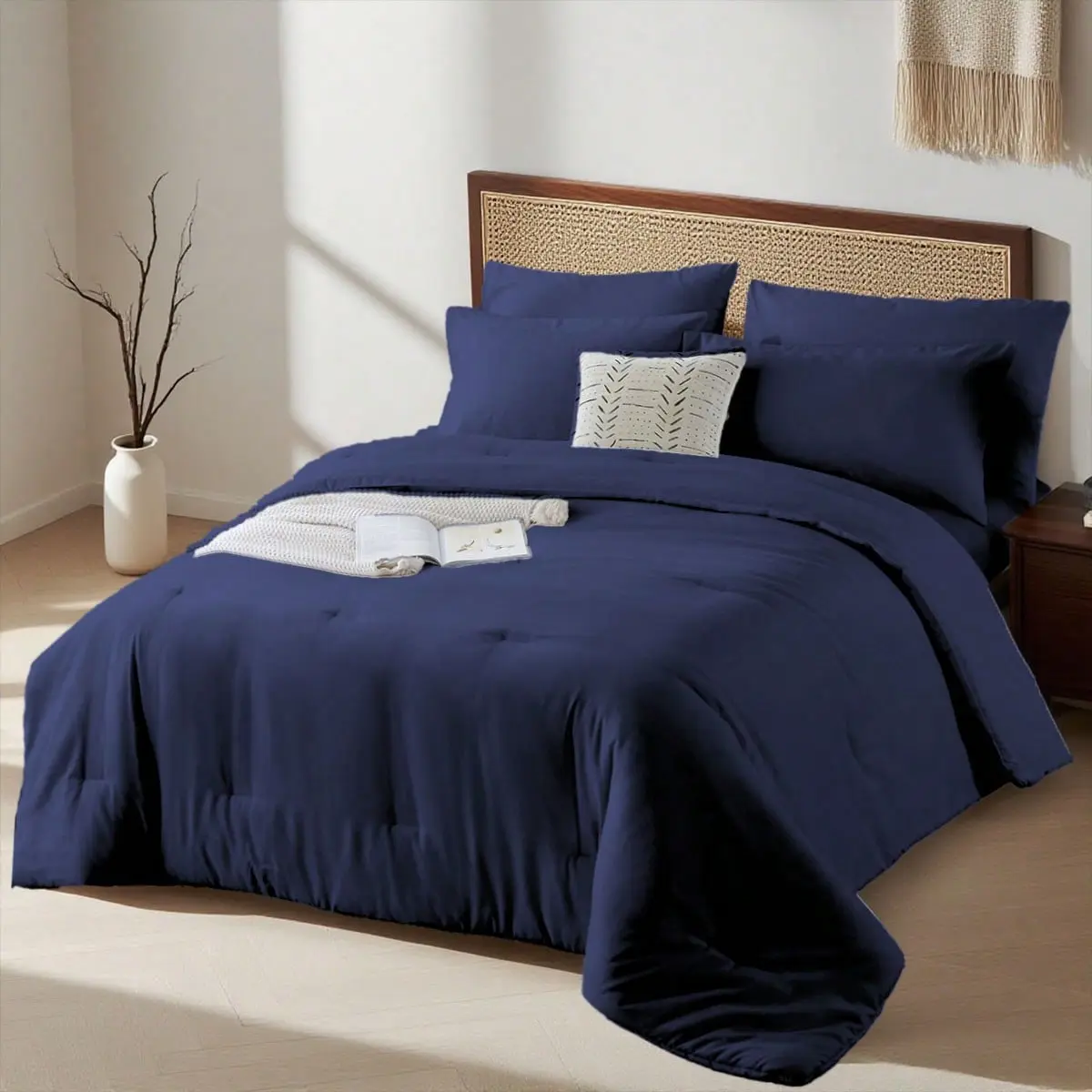 2/3pcs Fashionable Simple Bed Comforter Set(1 Comforter + 1/2 Pillowcases), 100% Polyester Soft Comfortable And Durable Summer Bedding Set,All-Season, Perfect Room Decor, Holiday Gift