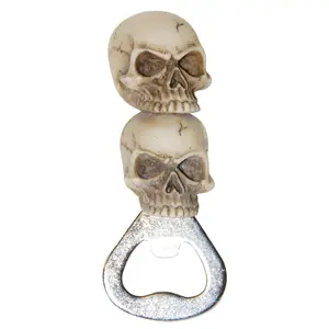 Skull Bottle Opener for Parties or Year-round Use - Great Addition to Kitchen Utensils & Gadgets
