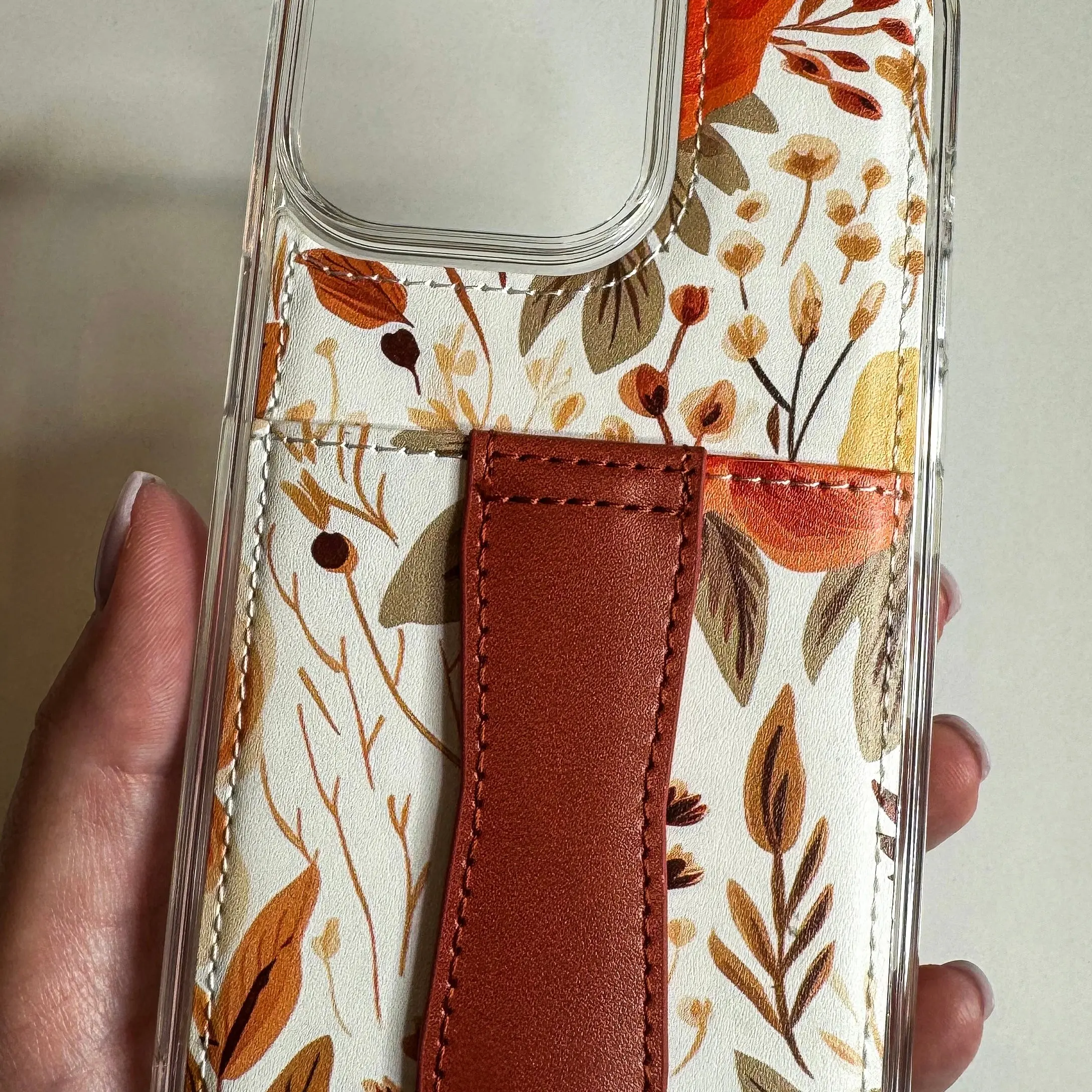 Autumn Leaves Phone Case with Card Holder