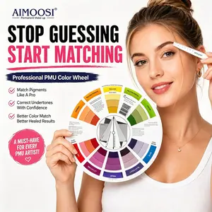 12 Color Wheel for Tattoo Artists & PMU Professionals | Ink Color Matching Guide, Pigment Mixing Chart Tool