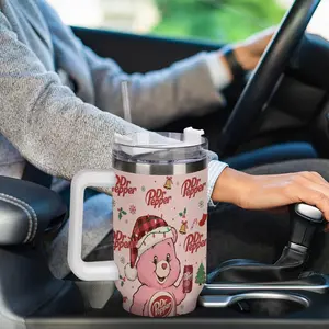 Merry Christmas Tumbler 40oz,Cute Bear Tumbler,Personalised Stainless Steel Tumbler, 20oz 30oz Tumbler,Decorated Christmas Tumbler,Tumbler With Straw,Merry Gift,Winter Holiday Christmas Gift Idea