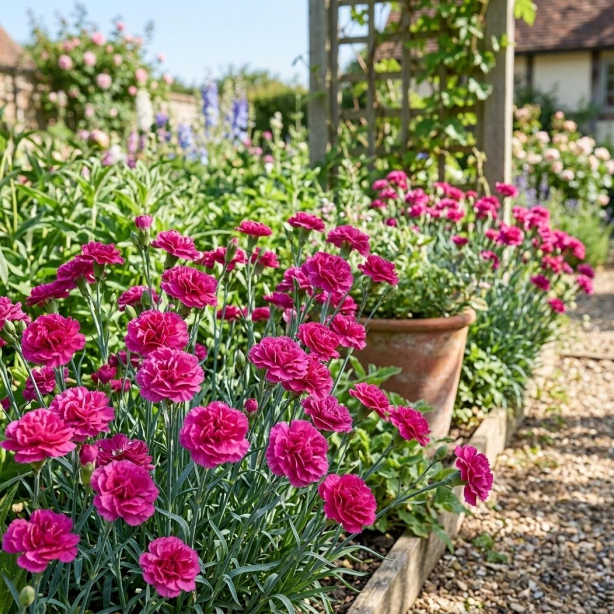 Carnation Seeds for Garden Planting Beautiful Fragrant Flowers Perfect for DIY Home Decor Balcony Garden Decoration Indoor Outdoor Easy Grow Seeds