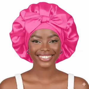 Bonnet Queen Silk Bonnet for Sleeping, Satin Bonnet Hair Bonnet, Bonnet for Men & Women, Adjustable Tie Bonnet