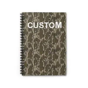Personalized Everything Camo Collection – Bottomland Camo Spiral Notebook, Ruled Line Journal, Outdoor Style Stationery