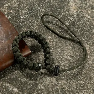 Men Multi-function Camera Paracord Survival Bracelet Outdoor Camping Rescue Emergency Rope Bracelets Women Adjustable Jewelry