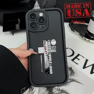 Case for iPhone 16 Pro Max 15 Plus 16E 14 13 12 11 XS XR Baseball Reverie Advanced fashion gift Anti-Scratch Shockproof Soft Silicone Protective Cover