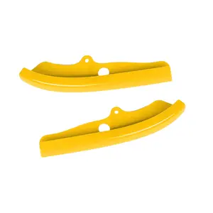 For Dodge Challenger 2015+ Regular Style Yellow Front Bumper Lip Splitter Protector Cover Trim Car Exterior Accessories , ABS Resistant Custom Uv