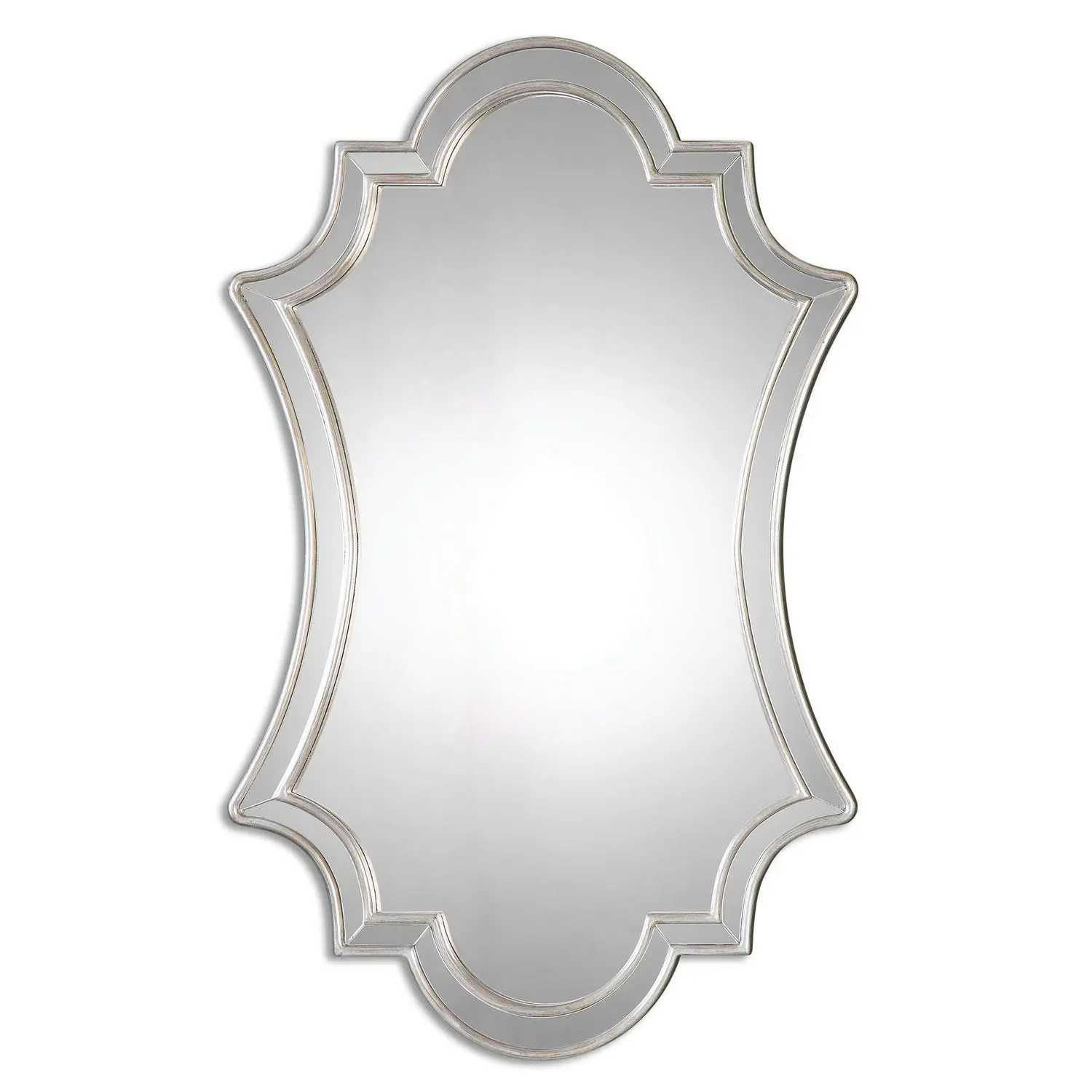 Elara Mirror Antiqued Silver Leafed